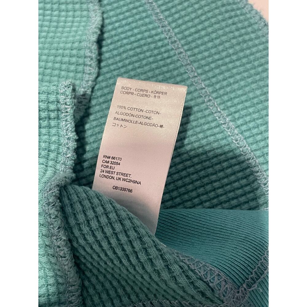 NWT Urban Outfitters Shirt Mens‎ L Blue Waffle Adult Long Sleeve Tee Crew Neck - Picture 12 of 12